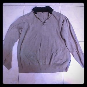 Tan Quarter Zip Sweater